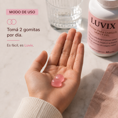 LUVIX® | Gomitas de Biotina + Colágeno